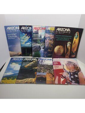 Arizona Highways Magazine Lot 8 Issues 1986 1988 Travel Scenic Photography